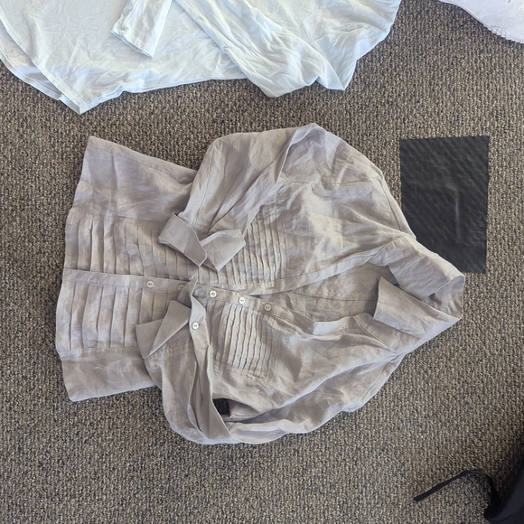 Tracy M Women's Light Gray Blazer - Picture 2 of 4